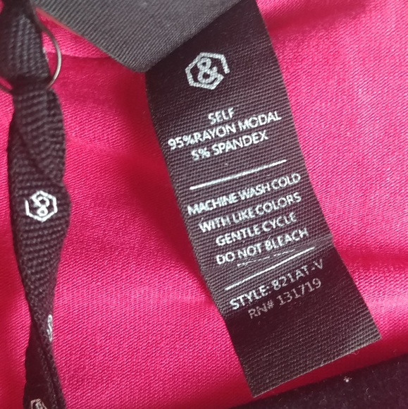 Agnes & Dora Essential Tank in Raspberry - Picture 3 of 4